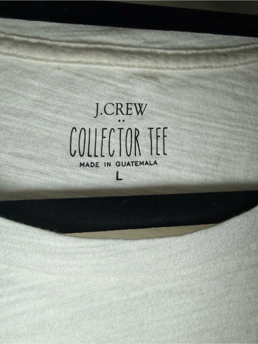 J. Crew “City Cats” White Cotton Collector Tee with Black Cat Graphics L